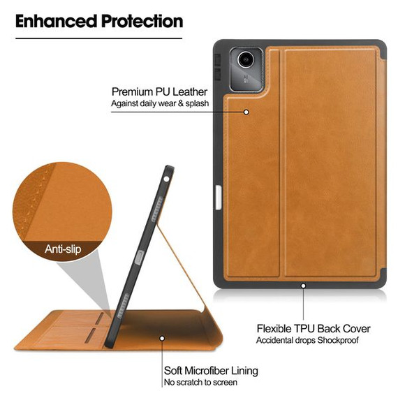 Lenovo Tab M11 TB330 Multiple Angle Case Brown Lenovo Tab M11 TB330 Multiple Angle Case Brown