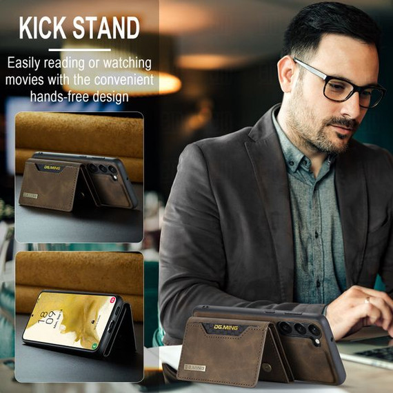 Samsung Galaxy S23+      Magnetic Wallet    Coffee