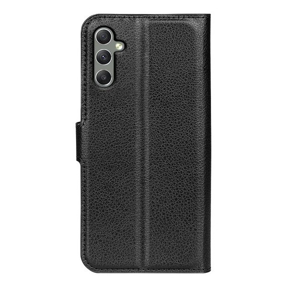 Galaxy A24 4G      Pu Wallet Case    [Black]