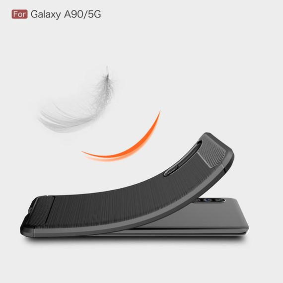 Samsung Galaxy A90 5G      Carbon Fibre Case    Red