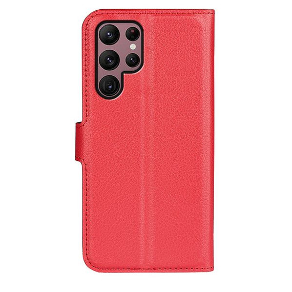 Galaxy S23 Ultra      Pu Wallet Case    [Red]