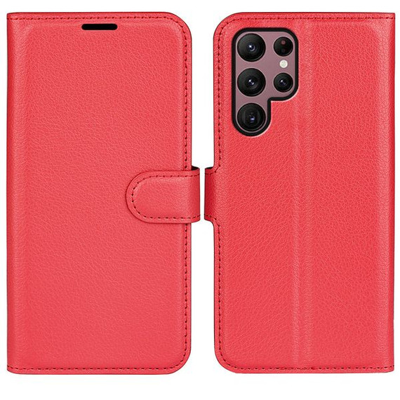 Galaxy S23 Ultra      Pu Wallet Case    [Red]