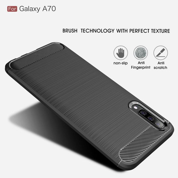 Samsung Galaxy A70      Carbon Fibre Case    Red