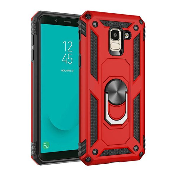 Samsung Galaxy J6      Military Armour Case    Red