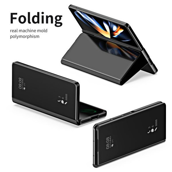 Samsung Galaxy Z Fold4 5G      Mirror Folio Case    Black