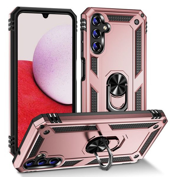 Samsung Galaxy A14      Military Armour Ring Case    RoseGold