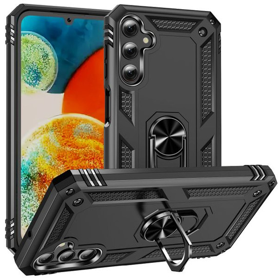 Samsung Galaxy A24 4G      Military Armour Ring Case    Black