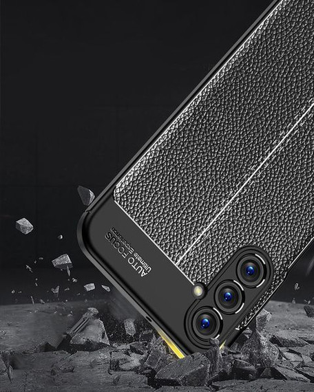 Samsung Galaxy A24 4G      Leather Texture Case    Black