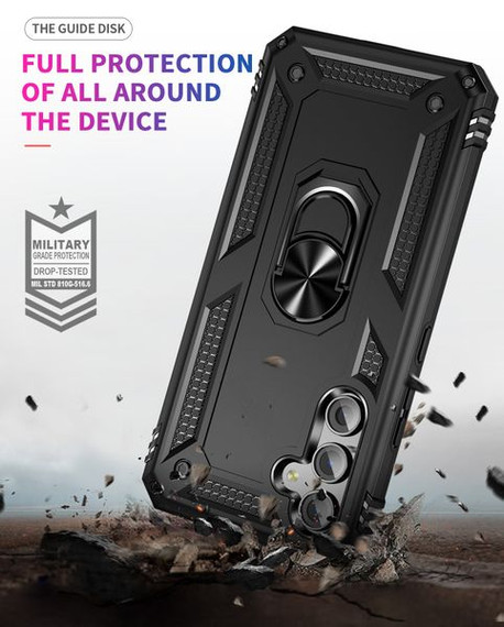 Samsung Galaxy A54 5G Military Armour Ring Case Black Samsung Galaxy A54 5G Military Armour Ring Case Black