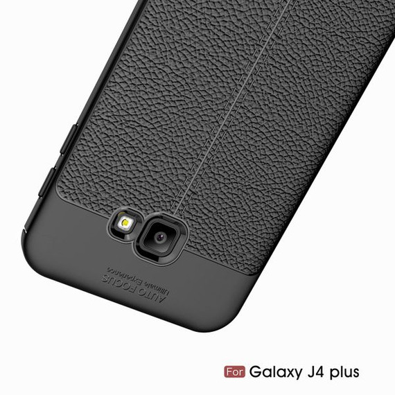 Samsung Galaxy J4Plus/J4+ Leather Texture Case Grey Samsung Galaxy J4Plus/J4+ Leather Texture Case Grey