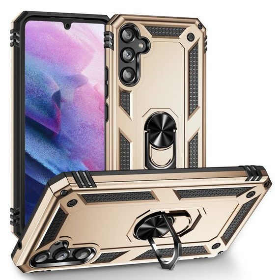 Samsung Galaxy A34 5G Military Armour Ring Case Gold Samsung Galaxy A34 5G Military Armour Ring Case Gold