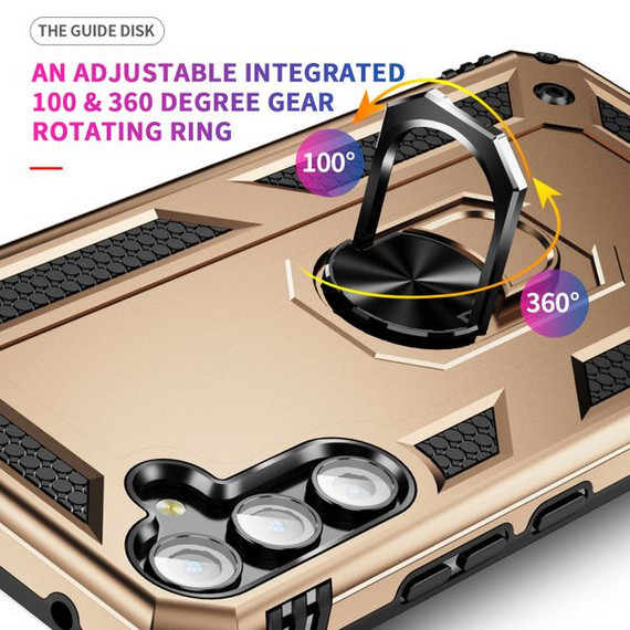 Samsung Galaxy A34 5G Military Armour Ring Case Gold Samsung Galaxy A34 5G Military Armour Ring Case Gold