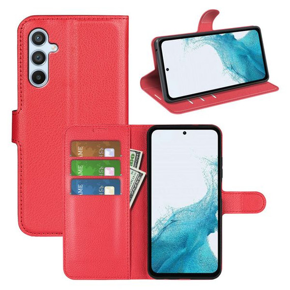 Galaxy A54 5G      Pu Wallet Case    [Red]