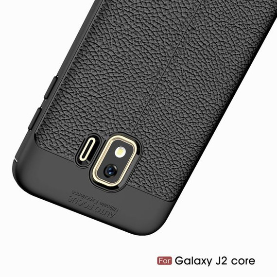 Samsung Galaxy J2 Core      Leather Texture Case    Navy
