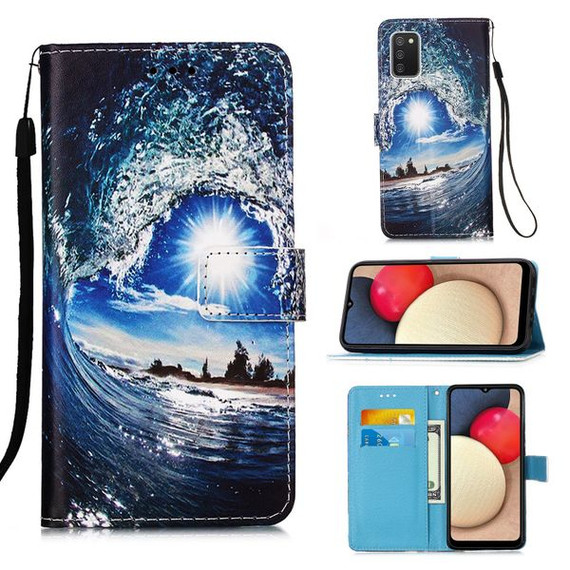 Samsung Galaxy A02S Designer PU Case SeaWave Samsung Galaxy A02S Designer PU Case SeaWave