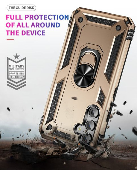 Samsung Galaxy A54 5G      Military Armour Ring Case    Gold