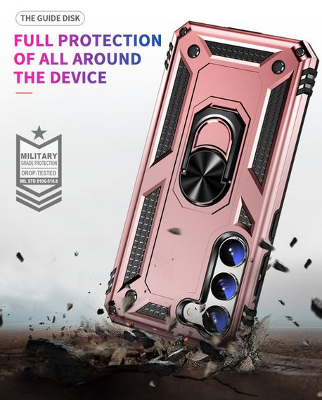 Samsung Galaxy S23 Military Armour Ring Case RoseGold Samsung Galaxy S23 Military Armour Ring Case RoseGold