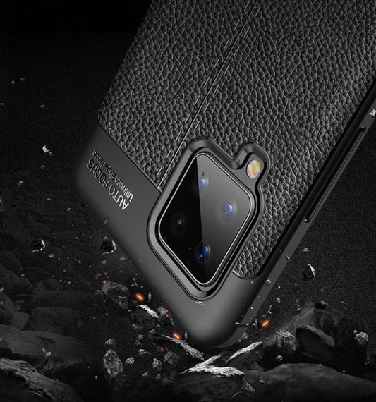 Samsung Galaxy A42      Leather Texture Case    Black
