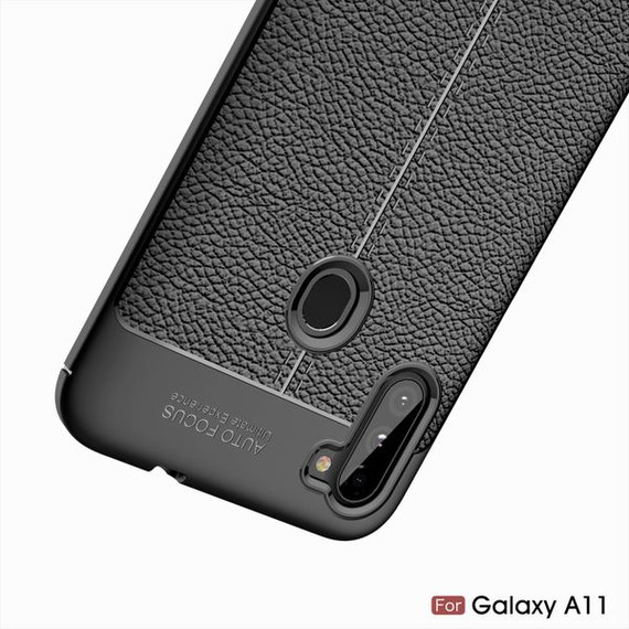 Samsung Galaxy A11      Leather Texture Case    Navy