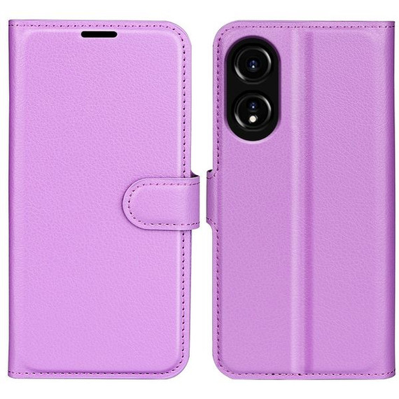 Oppo A58 4G      Pu Wallet Case    [Purple]