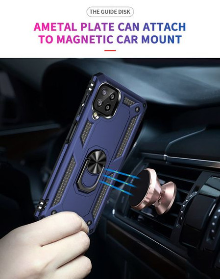 Samsung Galaxy M32 4G Military Armour Ring Case Navy Samsung Galaxy M32 4G Military Armour Ring Case Navy