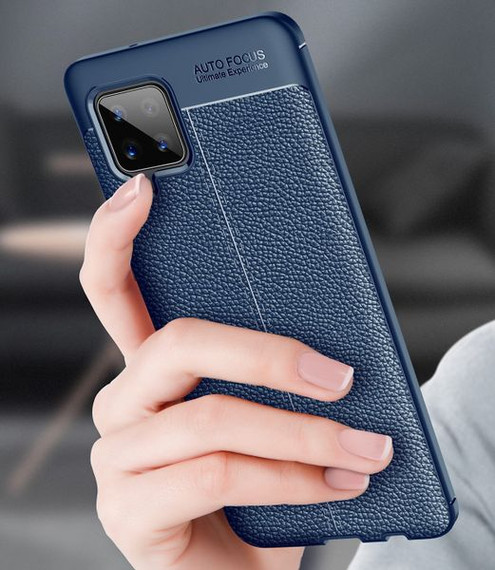 Samsung Galaxy A42      Leather Texture Case    Navy