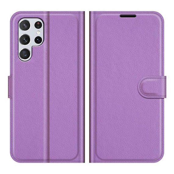 Galaxy S22 Ultra      Pu Wallet Case    [Purple]