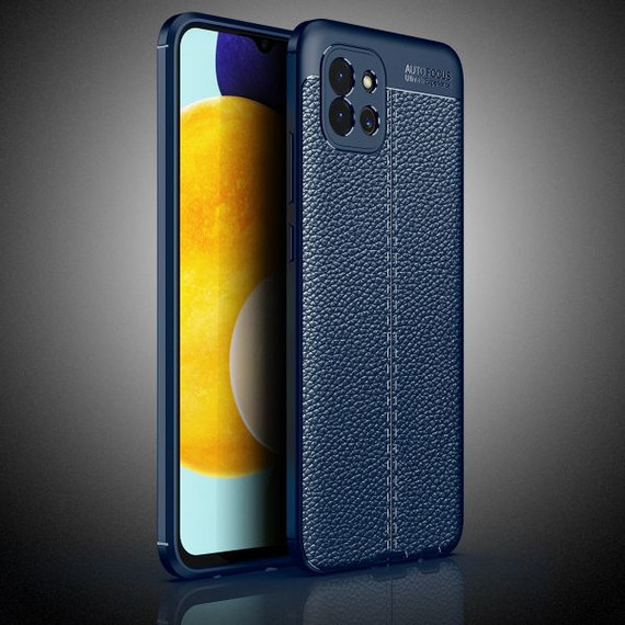 Samsung Galaxy A03 Leather Texture Case Navy Samsung Galaxy A03 Leather Texture Case Navy