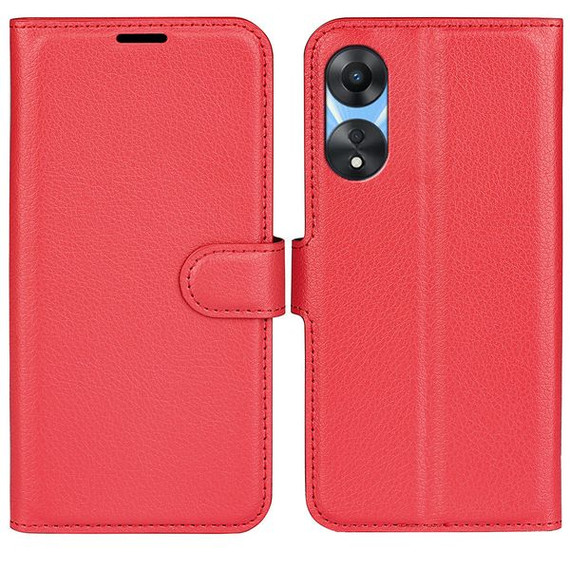 Oppo A78 5G      Pu Wallet Case    [Red]