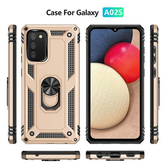 Samsung Galaxy A02S      Military Armour Case    Gold