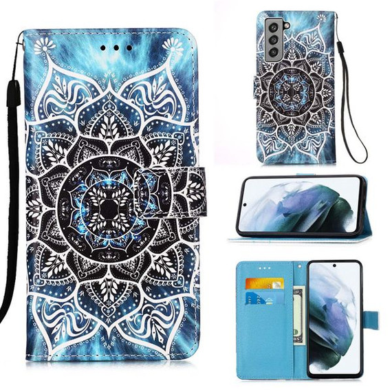 Samsung Galaxy S21 FE 5G Designer PU Case Mandala Samsung Galaxy S21 FE 5G Designer PU Case Mandala