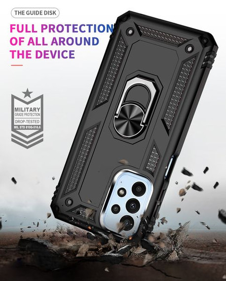 Samsung Galaxy A23      Military Armour Ring Case    Black