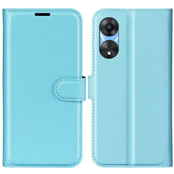 Oppo A78 5G      Pu Wallet Case    [Lightblue]