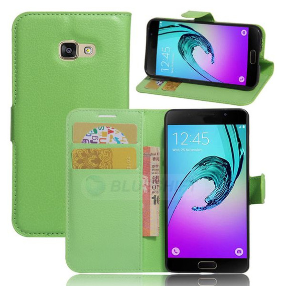 Galaxy A3 2017      Pu Wallet Case    [Green]