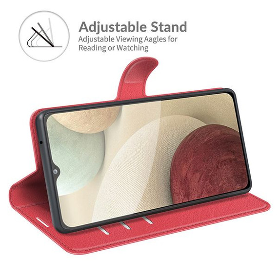 Galaxy M32 4G      Pu Wallet Case    [Red]