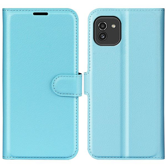 Galaxy A03      Pu Wallet Case    [Lightblue]