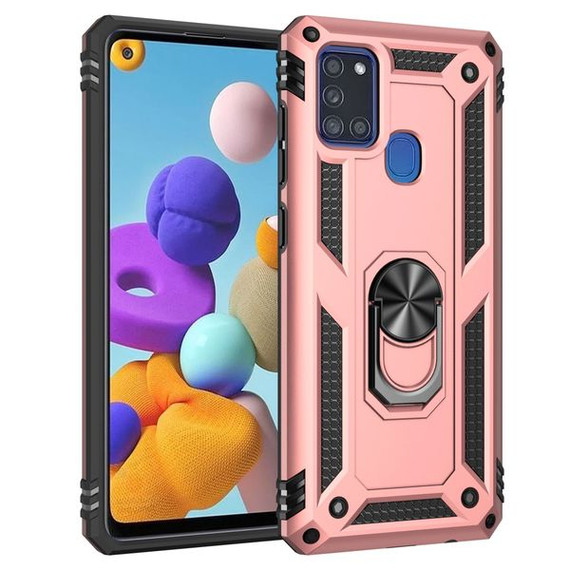 Samsung Galaxy A21s      Military Armour Case    RoseGold