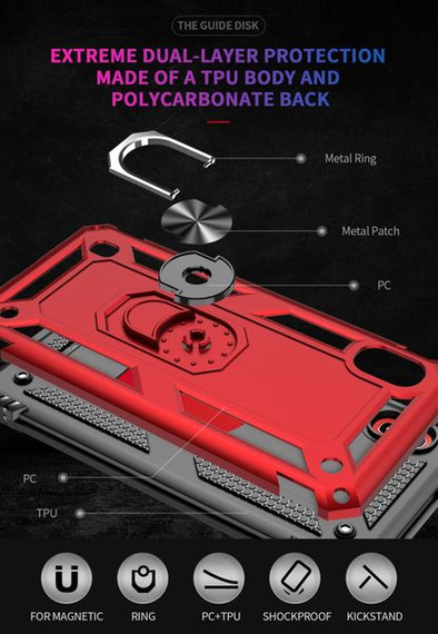 Samsung Galaxy A10      Military Armour Case    Red