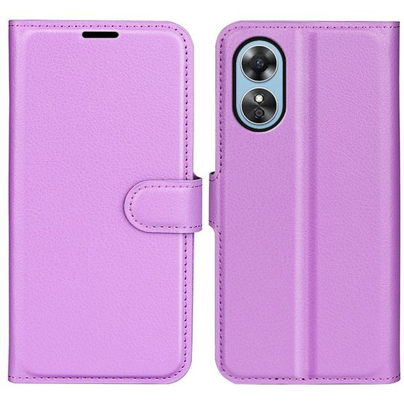 Oppo A17      Pu Wallet Case    [Purple]