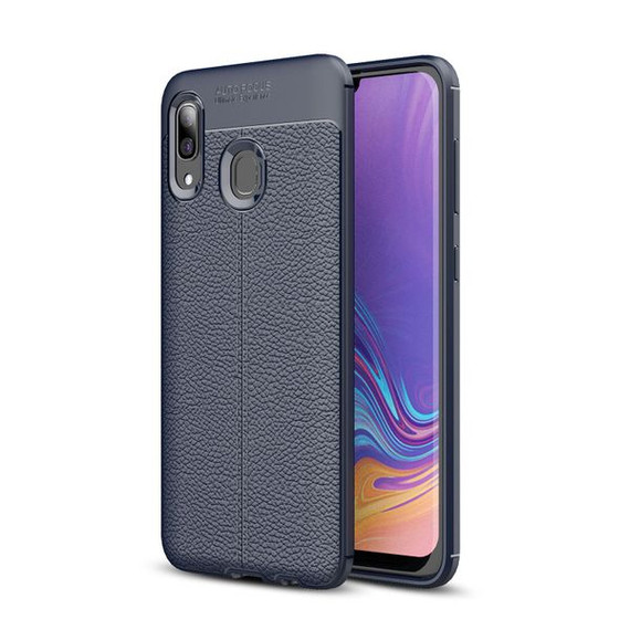 Samsung Galaxy A20/A30 Leather Texture Case Navy Samsung Galaxy A20/A30 Leather Texture Case Navy