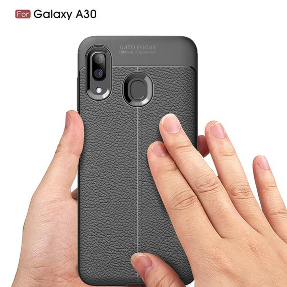 Samsung Galaxy A20/A30 Leather Texture Case Navy Samsung Galaxy A20/A30 Leather Texture Case Navy
