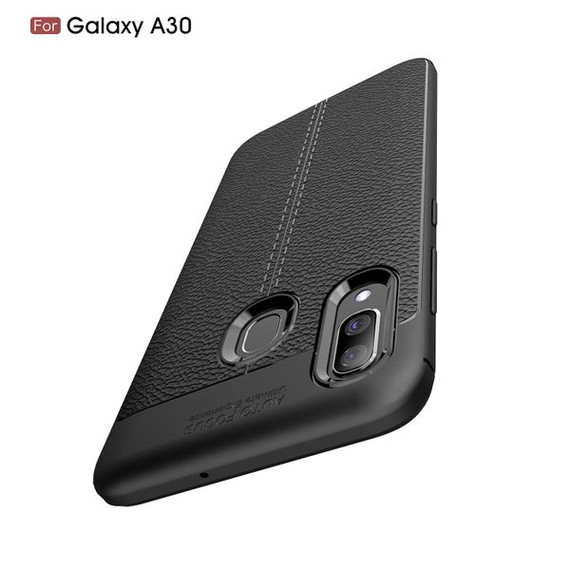 Samsung Galaxy A20/A30      Leather Texture Case    Navy