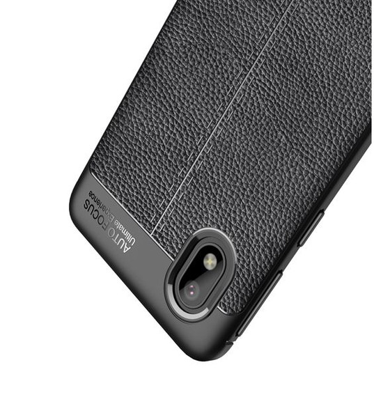 Samsung Galaxy A01 Core      Leather Texture Case    Navy