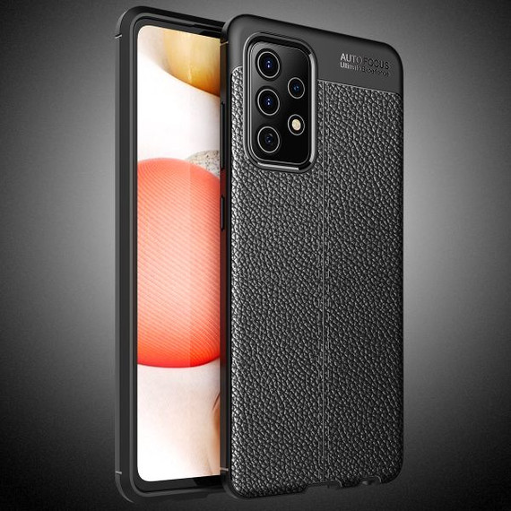 Samsung Galaxy A52s 5G Leather Texture Case Black Samsung Galaxy A52s 5G Leather Texture Case Black