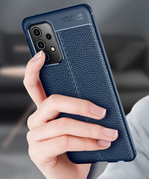Samsung Galaxy A52s 5G Leather Texture Case Black Samsung Galaxy A52s 5G Leather Texture Case Black