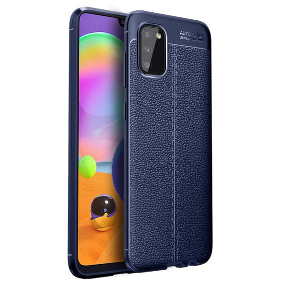 Samsung Galaxy A02S      Leather Texture Case    Navy