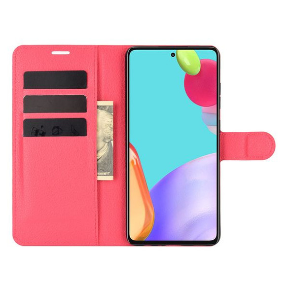Galaxy A52      Pu Wallet Case    [Red]