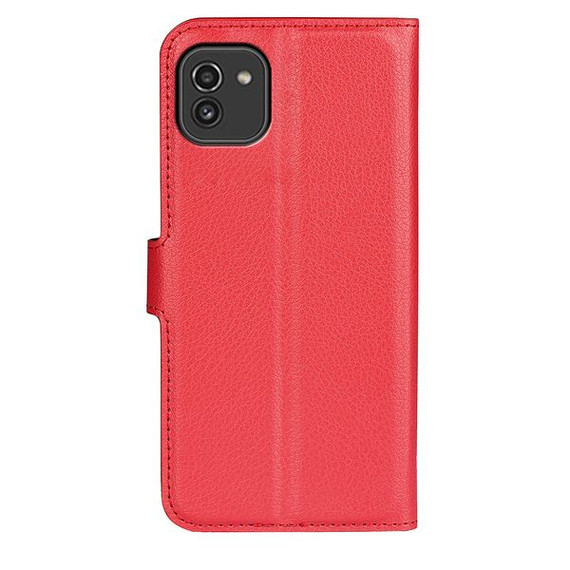 Galaxy A03      Pu Wallet Case    [Red]