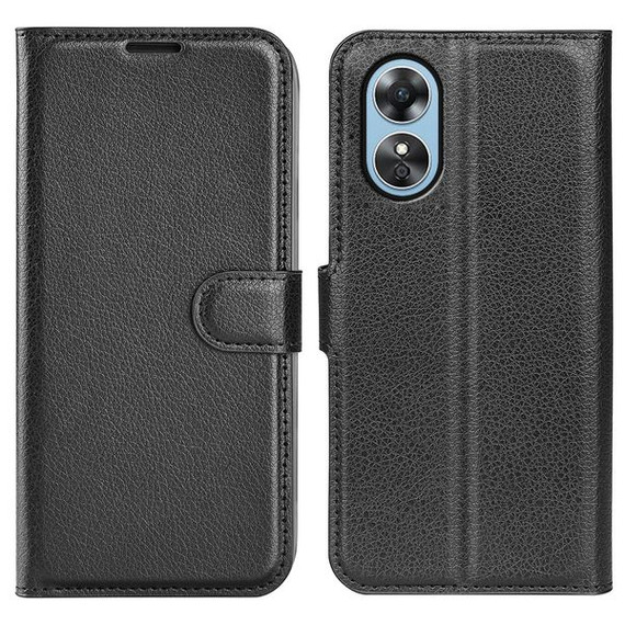 Oppo A17      Pu Wallet Case    [Black]