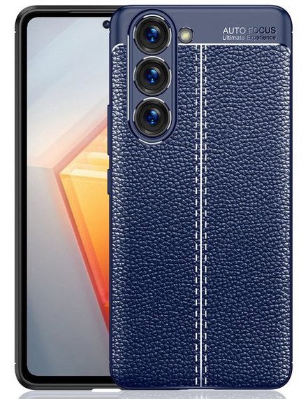 Samsung Galaxy S23      Leather Texture Case    Navy